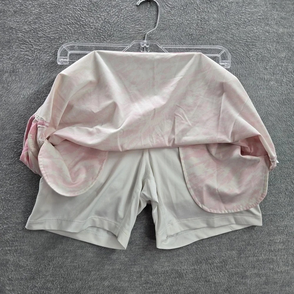Nike Golf Women Skirt M Pink Skort Geometric Activewear‎ Logo Perforated